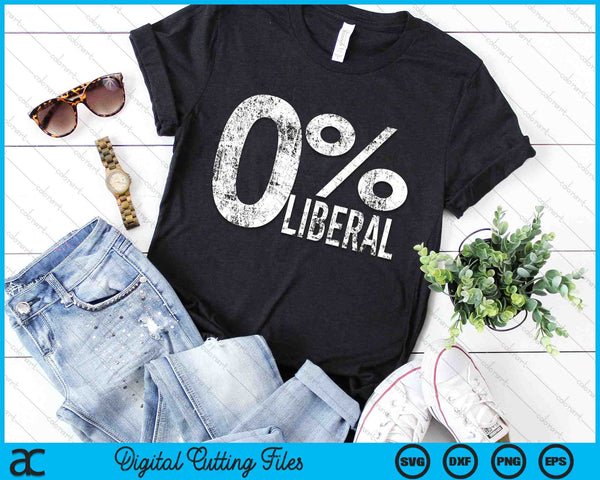 Anti Liberal Democrat Zero Percent Liberal SVG PNG Digital Cutting Files