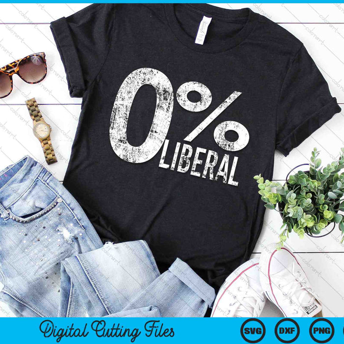 Anti Liberal Democrat Zero Percent Liberal SVG PNG Digital Cutting Files