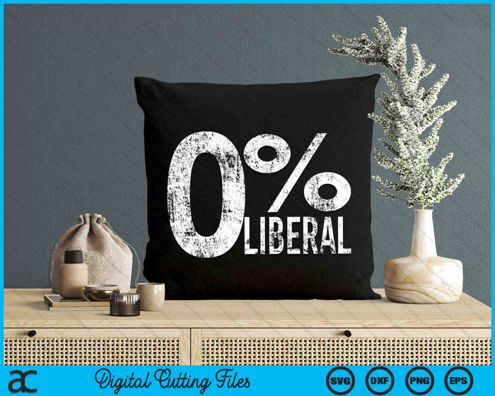 Anti Liberal Democrat Zero Percent Liberal SVG PNG Digital Cutting Files