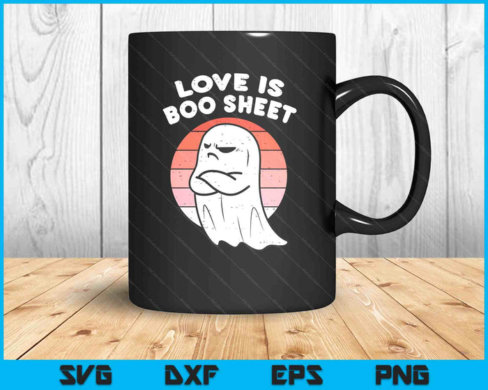 Anti Valentines Day Ghost Love Boo Sheet Single Awareness SVG PNG Digital Printable Files