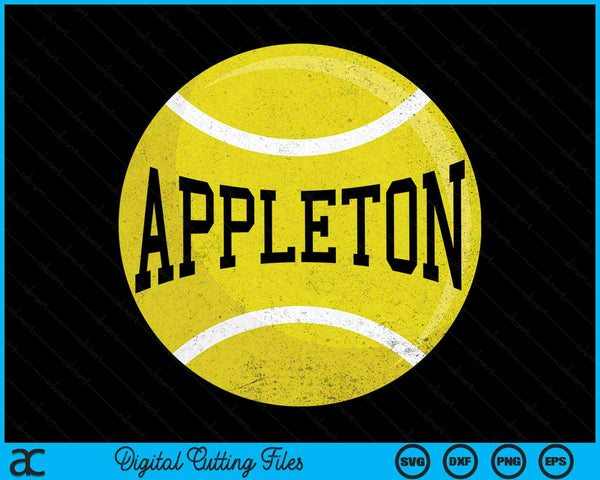 Appleton Tennis Fan SVG PNG Digital Cutting Files
