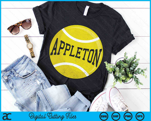 Appleton Tennis Fan SVG PNG Digital Cutting Files