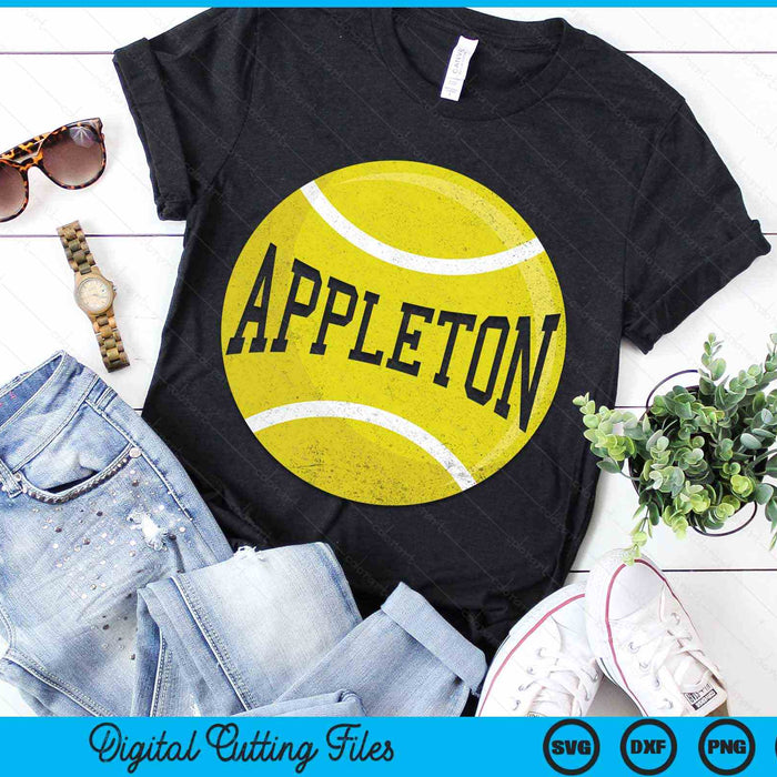 Appleton Tennis Fan SVG PNG Digital Cutting Files