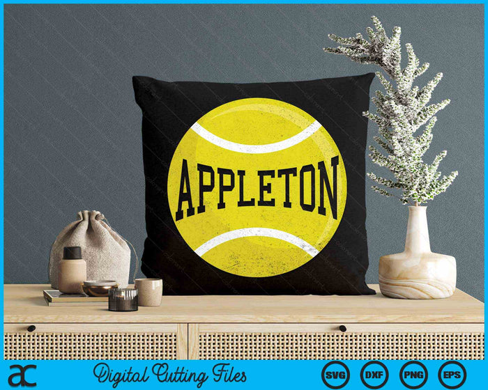 Appleton Tennis Fan SVG PNG Digital Cutting Files