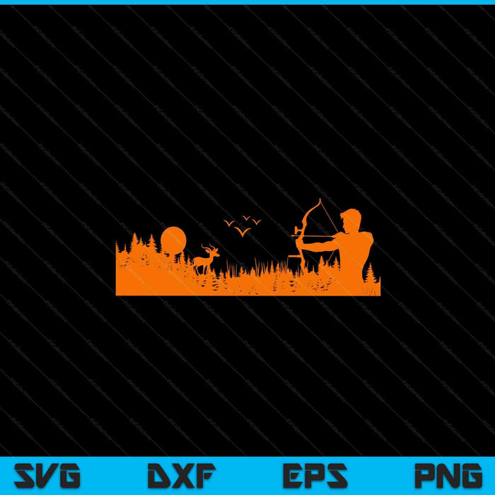 Archery Bow Hunter Deer Mule Elk Bow Hunting Accessories SVG PNG Digital Cutting Files