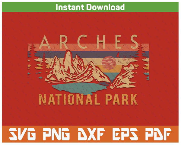 Arches national park SVG cut file
