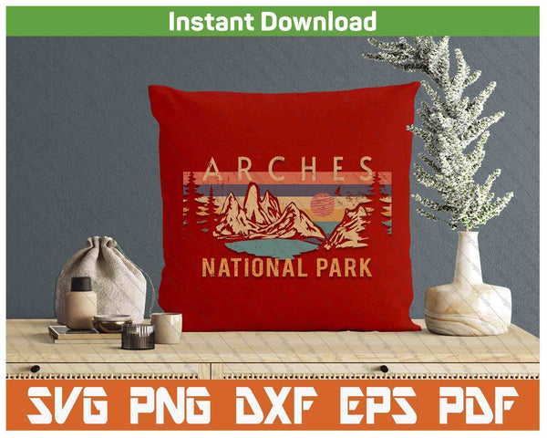 Arches National Park SVG PNG Digital Printable Files