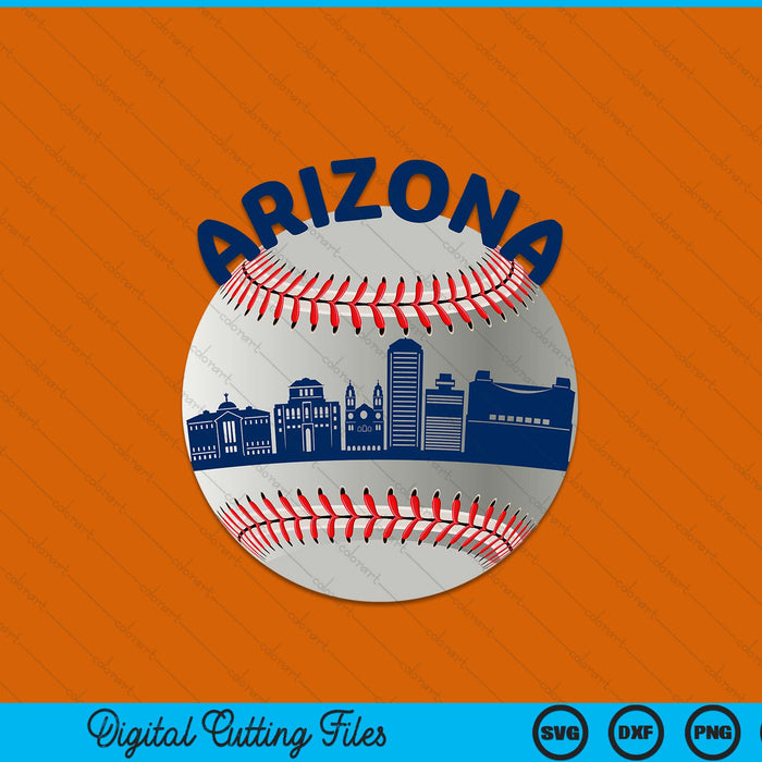 Arizona baseball team fans of space city SVG PNG cut file for Cricut