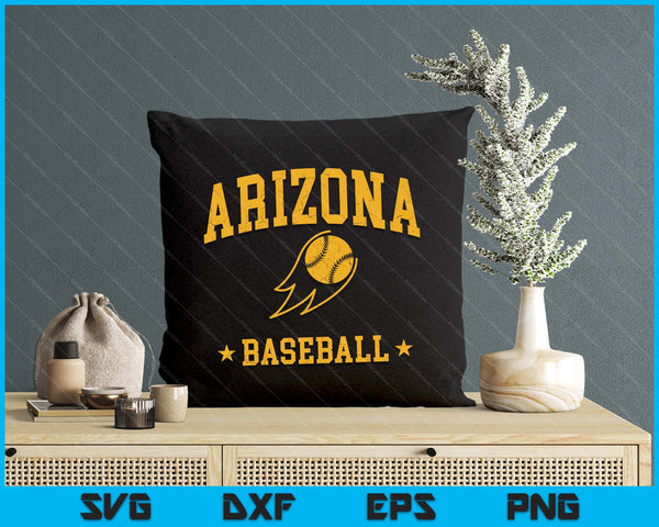 Arizona Baseball Vintage Gameday Retro Baseball Lover SVG PNG Digital Printable Files