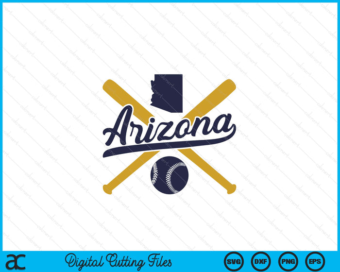 Arizona Baseball Vintage Wisconsin Pride Love City SVG PNG Digital Cutting Files