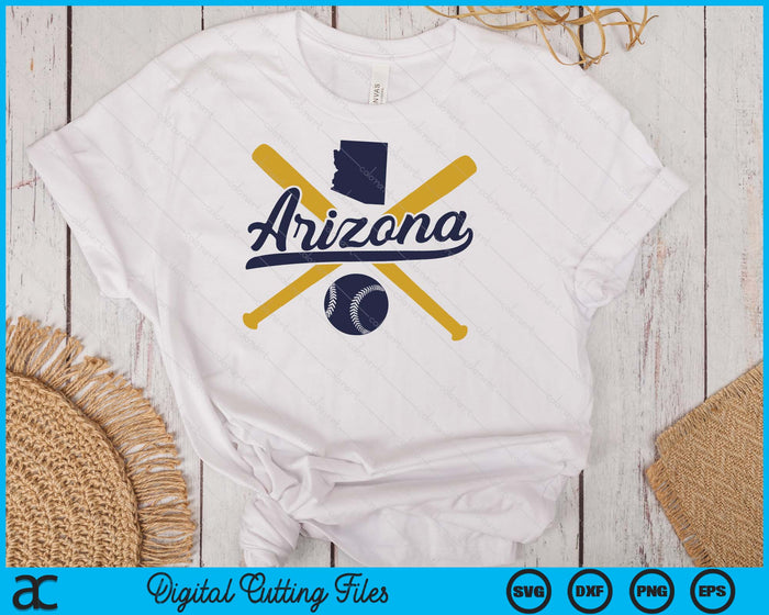 Arizona Baseball Vintage Wisconsin Pride Love City SVG PNG Digital Cutting Files