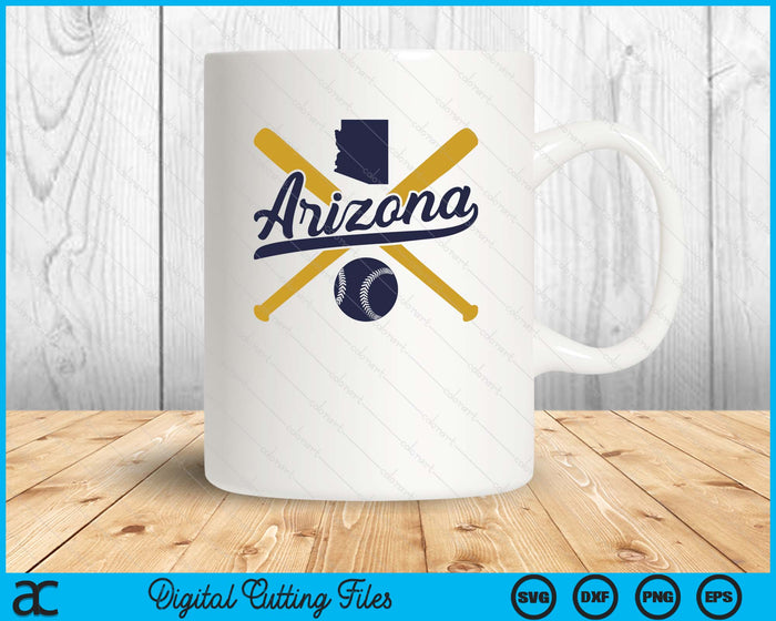 Arizona Baseball Vintage Wisconsin Pride Love City SVG PNG Digital Cutting Files