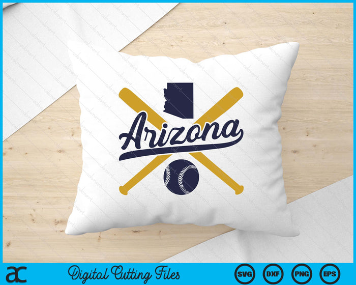 Arizona Baseball Vintage Wisconsin Pride Love City SVG PNG Digital Cutting Files