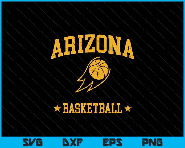 Arizona Basketball Vintage Gameday Retro Basketball Lover SVG PNG Digital Printable Files
