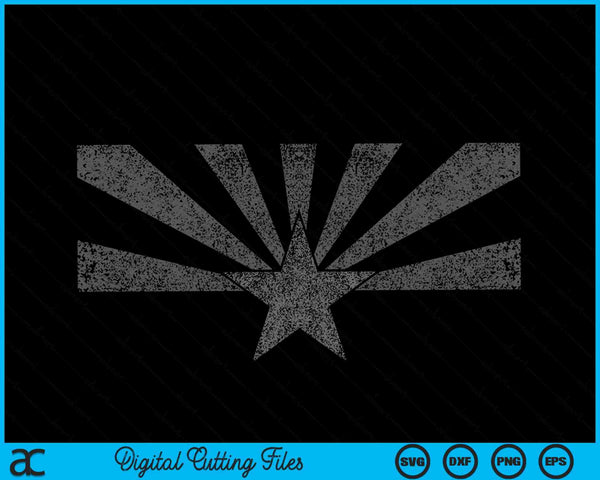 Arizona State Flag Distressed Vintage AZ Flag SVG PNG Digital Cutting Files