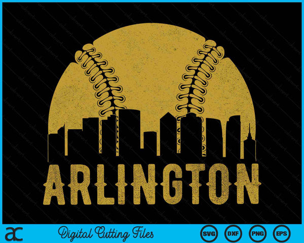 Arlington honkbal fan SVG PNG snijden afdrukbare bestanden