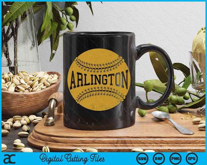 Arlington honkbal fan SVG PNG digitale snijbestanden 