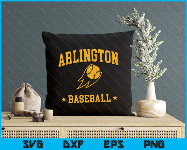 Arlington Baseball Vintage Gameday Retro Baseball Lover SVG PNG Digital Printable Files