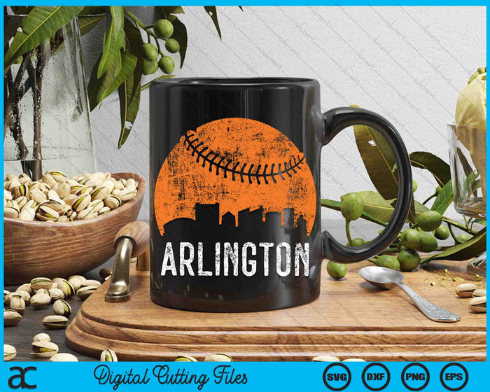 Arlington Skyline Arlington Baseball SVG PNG Digital Cutting Files