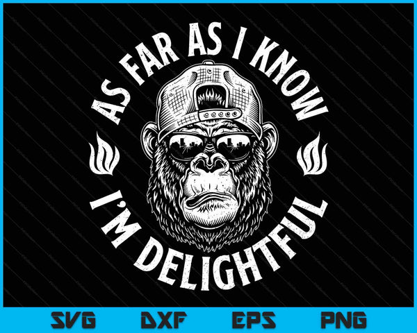 As far as I kknow I'm delightful gorilla saying quote SVG cut file
