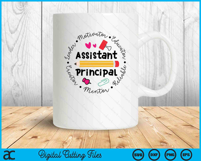 Assistant Principal School Staff Back To School SVG PNG Digital Printable Files