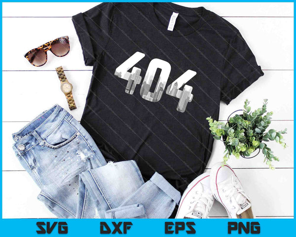 Atlanta 404 Código de área Skyline SVG PNG Cortar archivos imprimibles - on a t-shirt