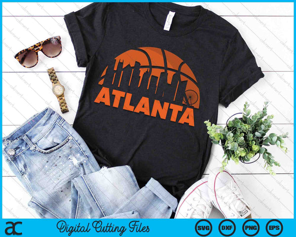 Atlanta City Skyline Atlanta Basketball SVG PNG Digital Cutting Files