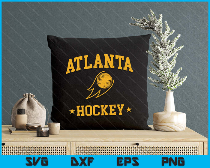 Atlanta Hockey Vintage Gameday Retro Hockey Lover SVG PNG Digital Printable Files