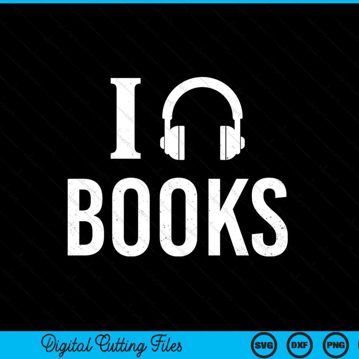 Audio book lover headphone for readers and story lovers SVG PNG cut file for Cricut