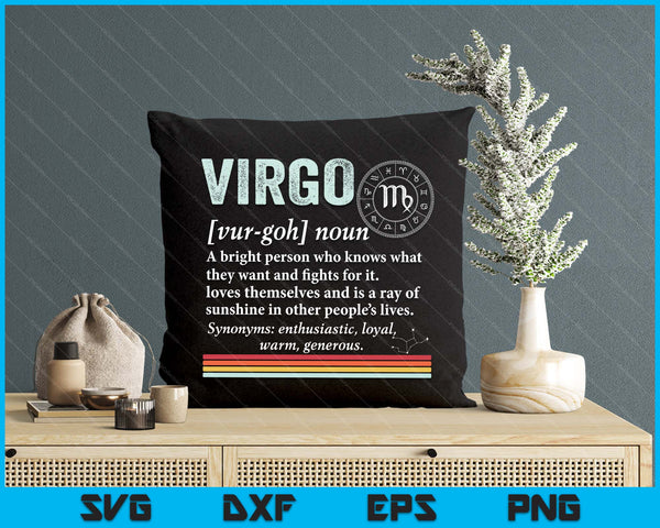 August September Birthday Astrology Definition Of Virgo SVG PNG Digital Printable Files