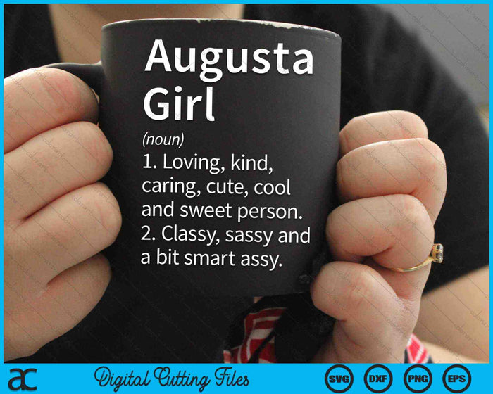 Augusta Girl GA Georgia Home Roots SVG PNG Archivo de corte digital