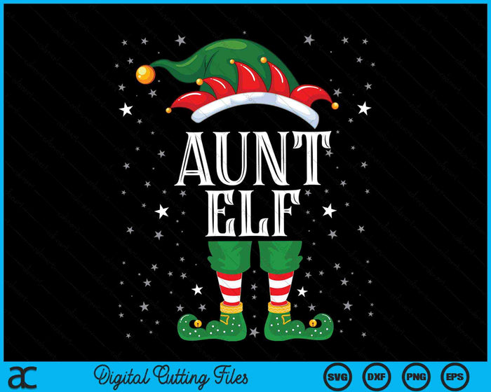 Tante Elf familie kerst SVG PNG digitale snijbestanden