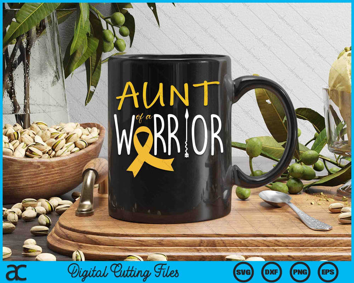 Aunt Of A Warrior SVG PNG Digital Cutting Files