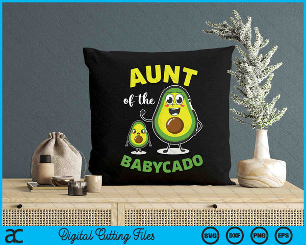 Tante van de Babycado Avocado-familie bijpassende SVG PNG digitale afdrukbare bestanden