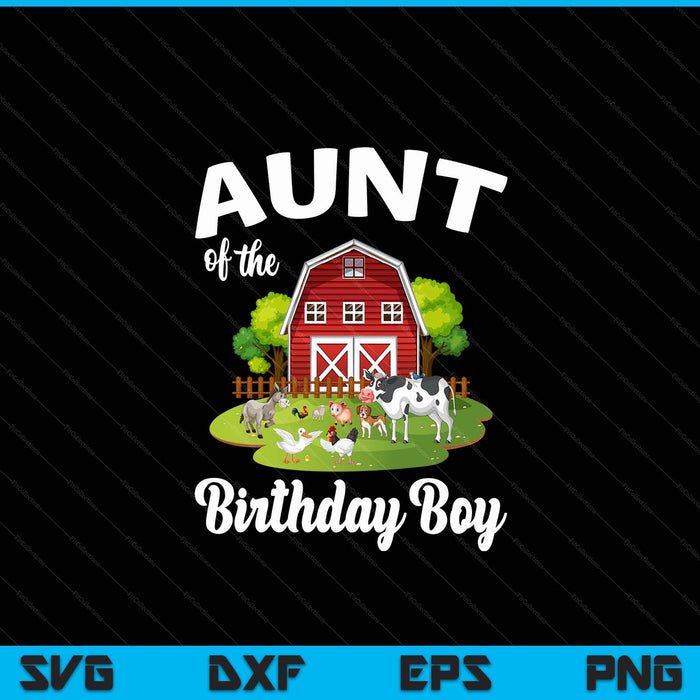 Tante van het feestvarken boerderij dier Bday partij viering SVG PNG digitale snijden-bestanden
