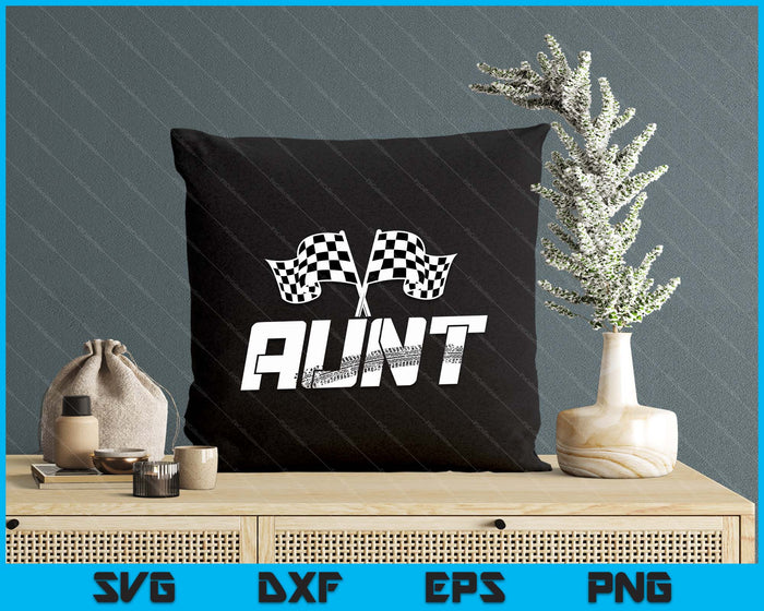 Aunt Pit Crew Family Racing Birthday Race Car SVG PNG Digital Printable Files