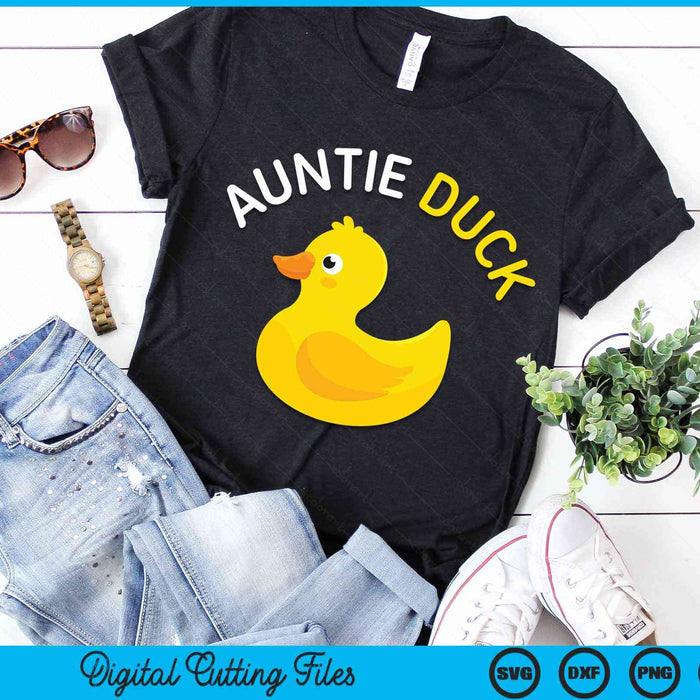 Auntie Duck Rubber Duck Auntie SVG PNG Digital Cutting File