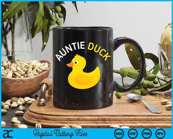 Auntie Duck Rubber Duck Auntie SVG PNG Digital Cutting File