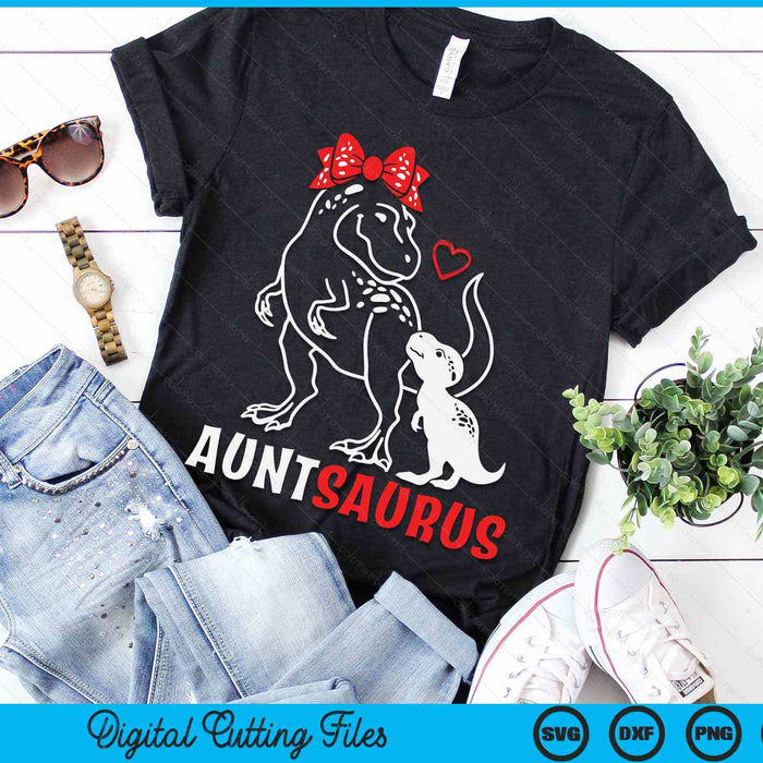 Auntsaurus Aunt Dinosaur Baby Aunt Mother's Day SVG PNG Digital Cutting Files