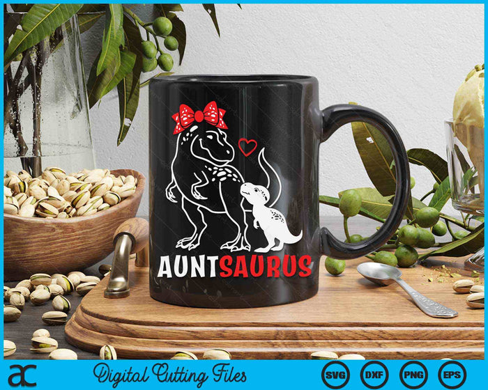 Auntsaurus Aunt Dinosaur Baby Aunt Mother's Day SVG PNG Digital Cutting Files