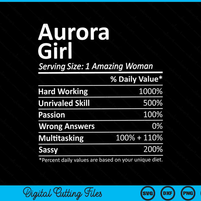 Aurora Girl CO Colorado Funny City Home Roots SVG PNG Digital Cutting File