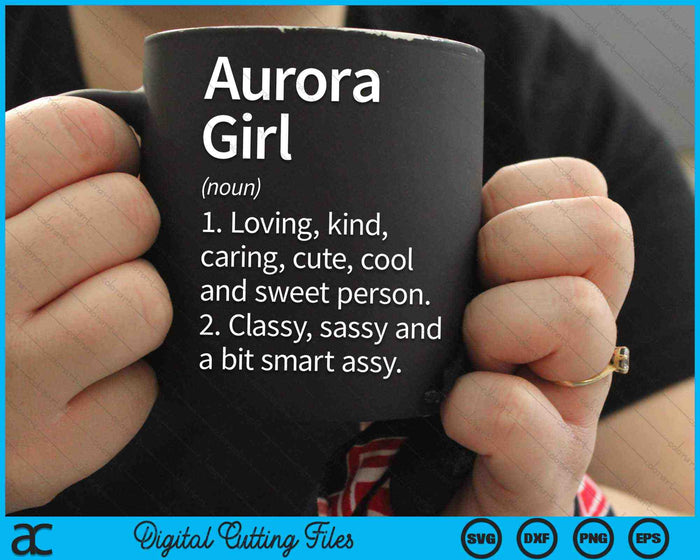 Aurora Girl CO Colorado Home Roots SVG PNG Archivo de corte digital