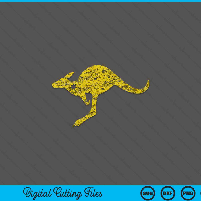 Australia Kangaroo Aussie Roo Flag Goundel Sports Military SVG PNG Digital Printable Files