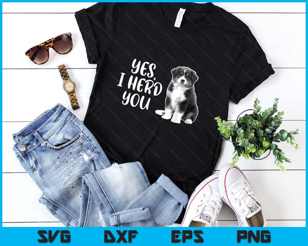 Australian Shepherd Herding Dog Funny I Herd You Mom Dad SVG PNG Digital Printable Files