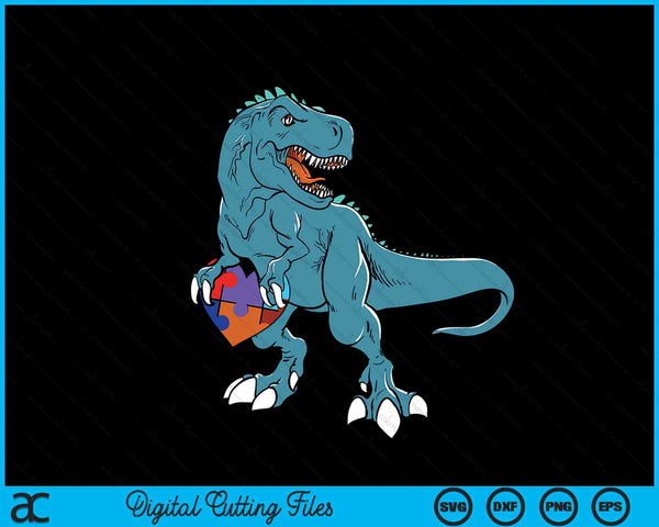 Autism Awareness Dinosaur SVG PNG Digital Cutting Files