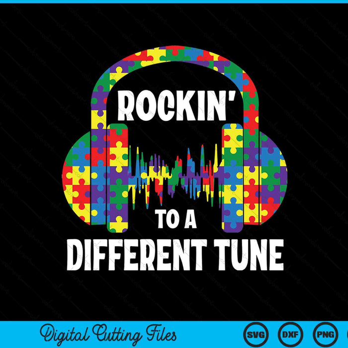 Autism game rocking to a different tune for gamer boys SVG cut file