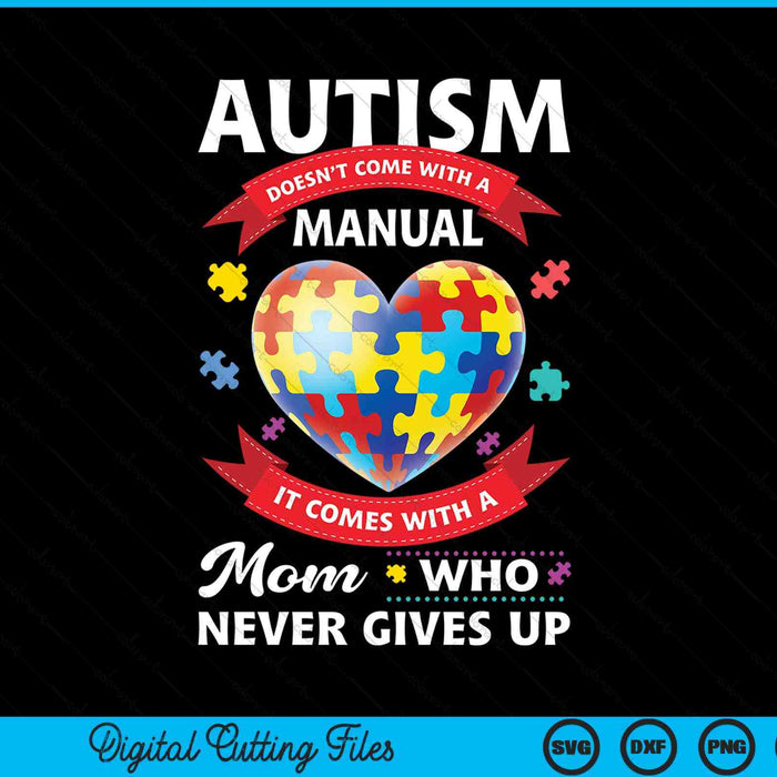 Autism mom women autism awareness mom cute SVG PNG cut file for Cricut