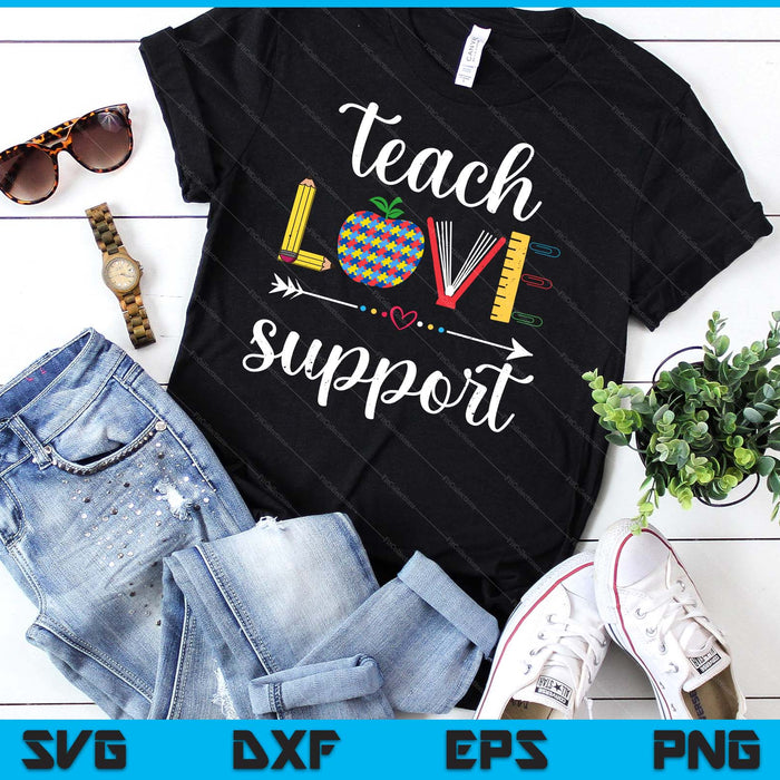 Autism Teacher Back To School First Day Gift Awareness 1st SVG PNG Digital Cutting Files