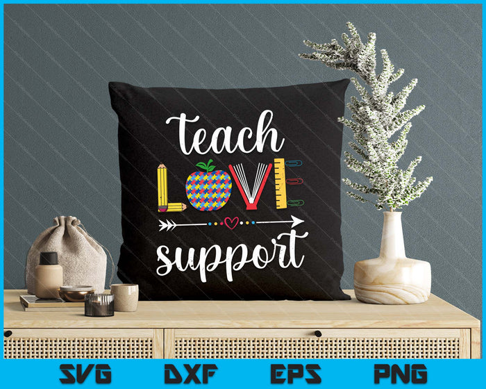 Autism Teacher Back To School First Day Gift Awareness 1st SVG PNG Digital Cutting Files