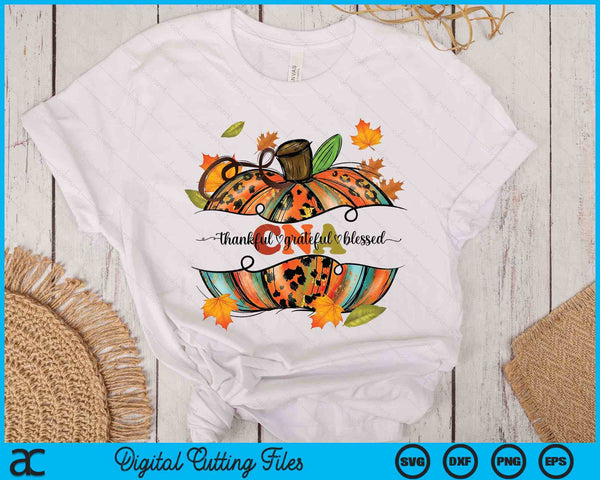 Autumn Fall Outfit Cna Thankful Grateful Blessed Pumpkin SVG PNG Digital Printable Files